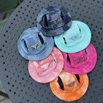 Prada orange Panama hat