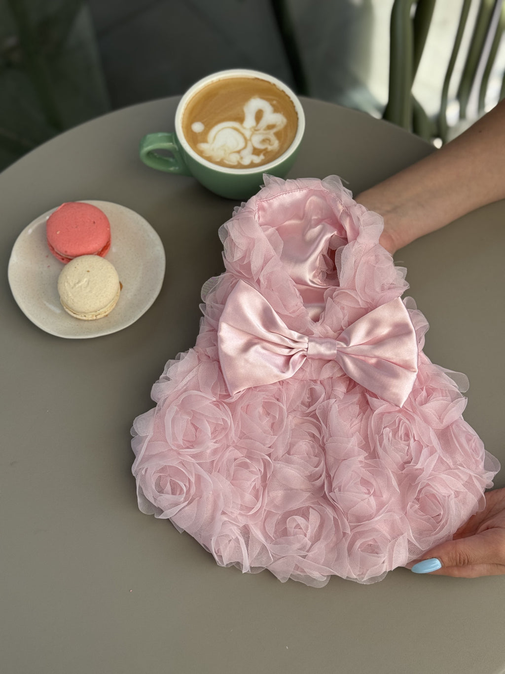 Pink dress Floral light