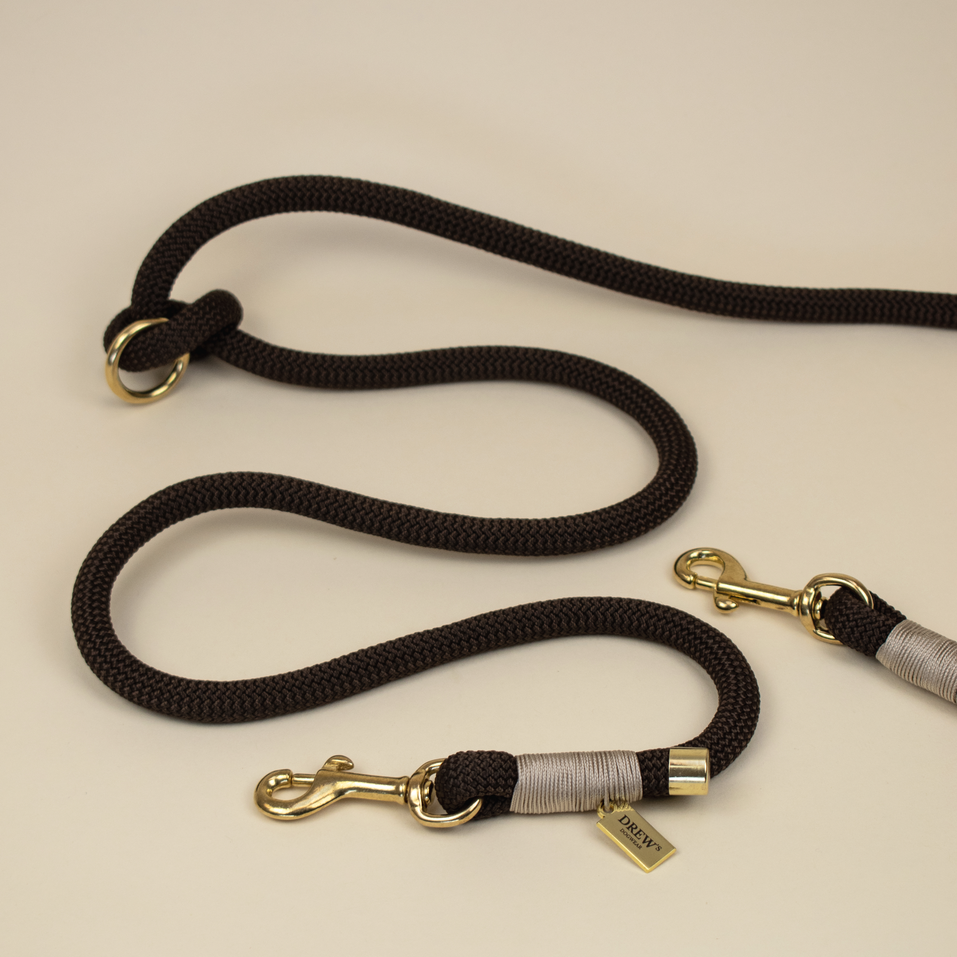 Повідець-перестібка для собак Drew's Dogwear - Espresso Brown