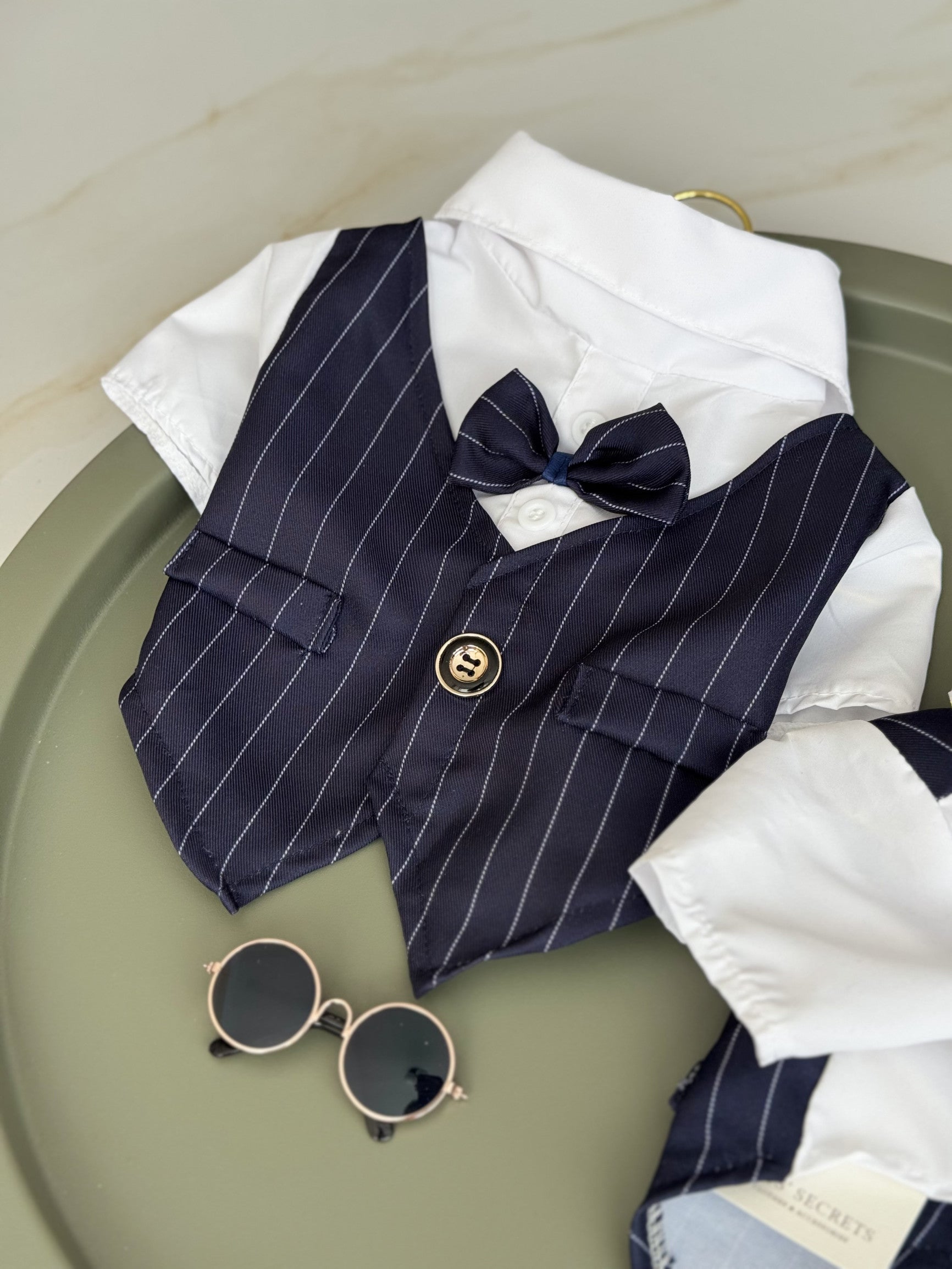 Смокінг синьо-білого кольору Gentle Classic