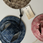 Blue Denim Gucci Panama Hat