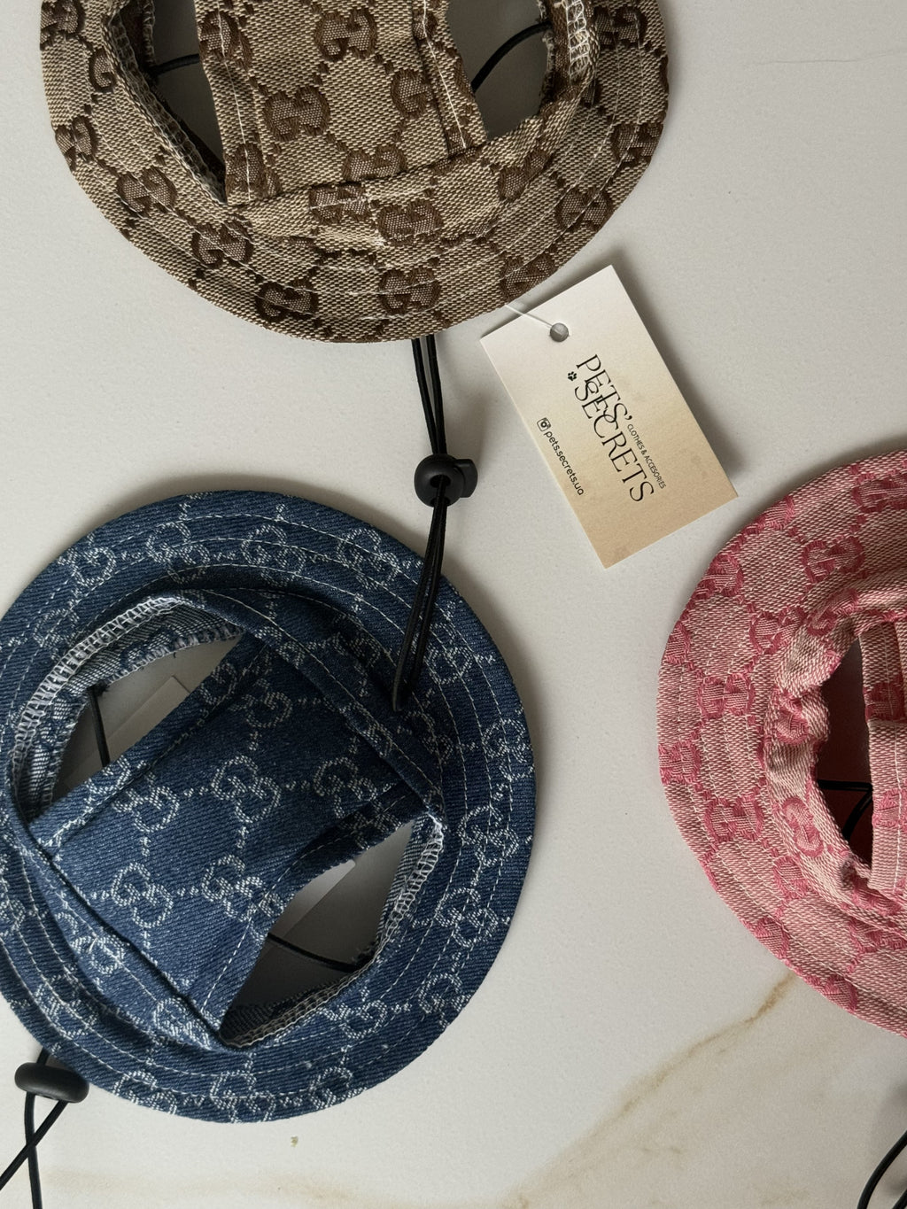 Pink Denim Gucci Panama Hat