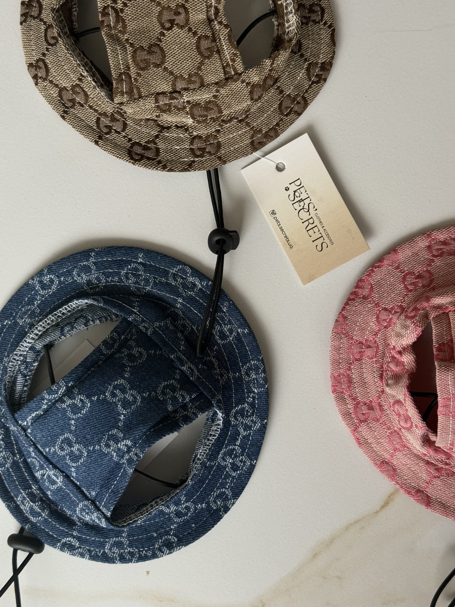 Панамка рожевого кольору Denim Gucci