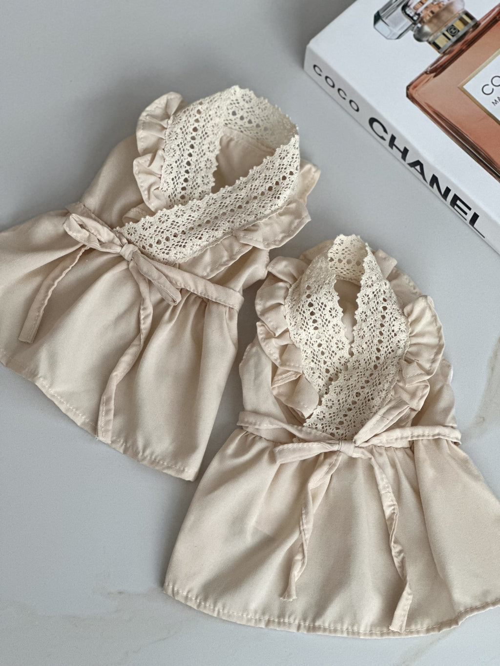 Cream Belle cream-colored viscose dress