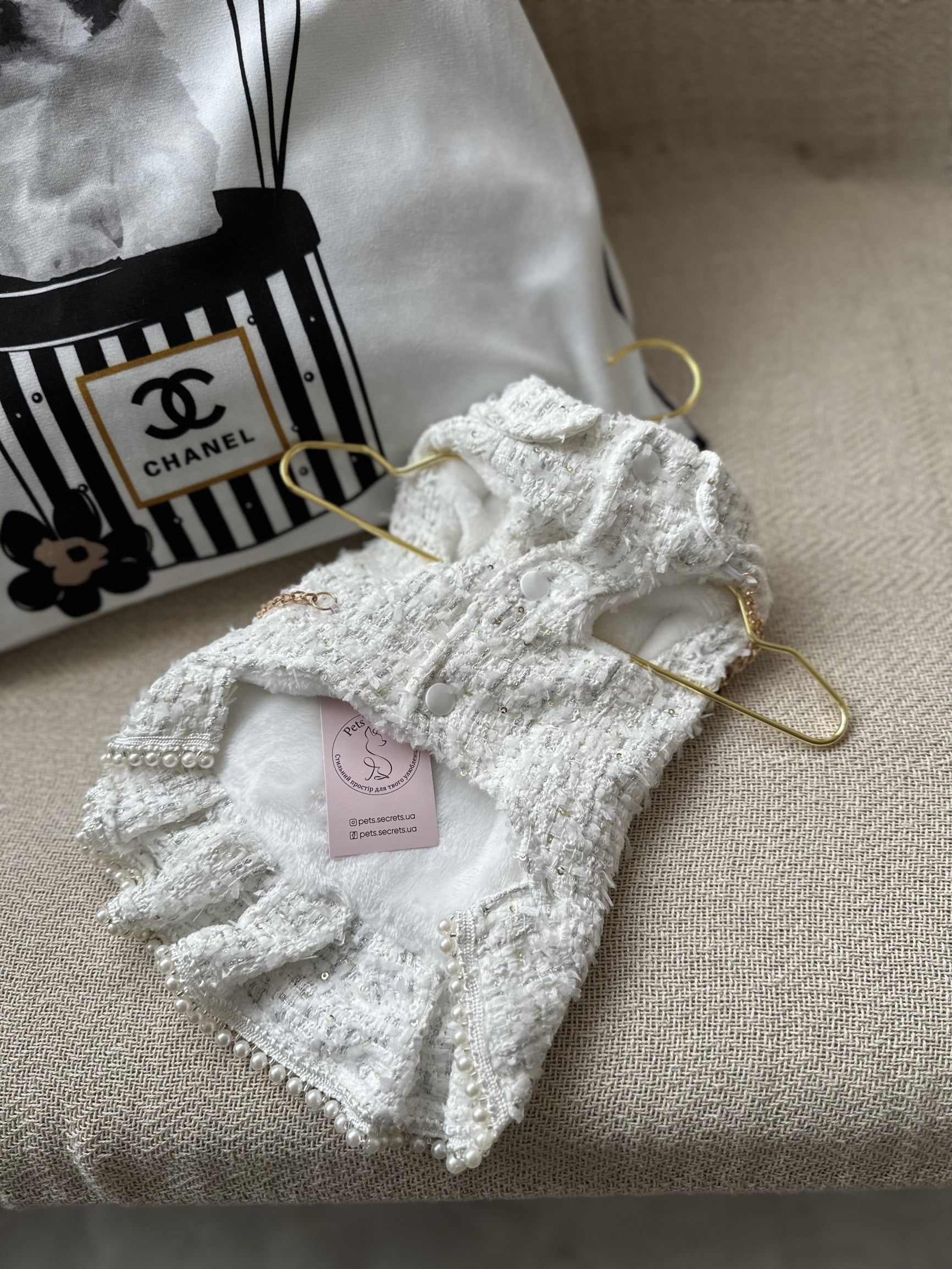 Сукня білого кольору White Tweed