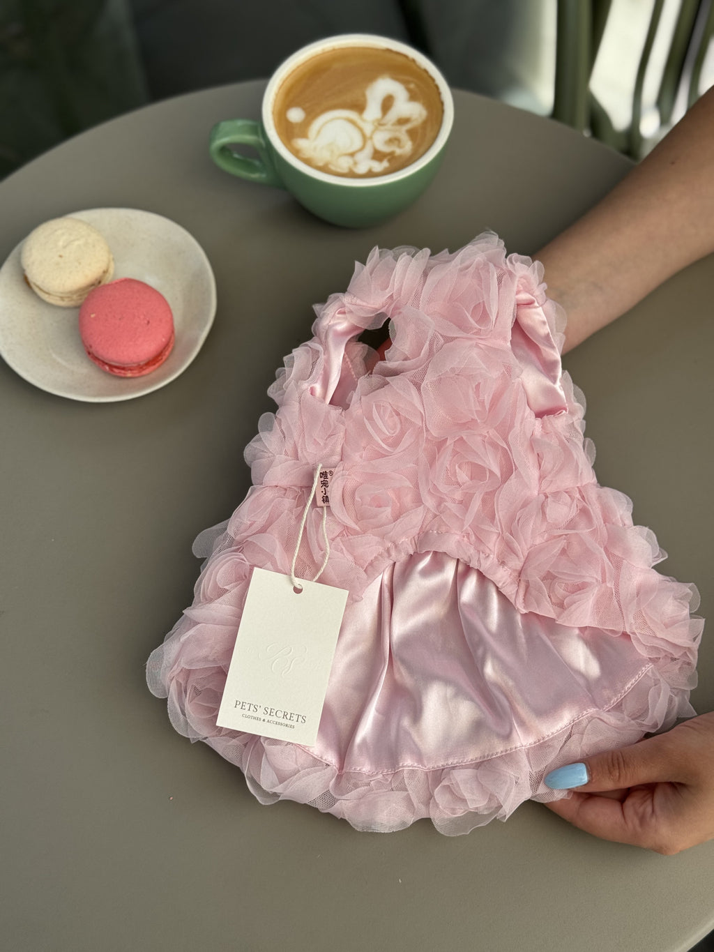 Pink dress Floral light