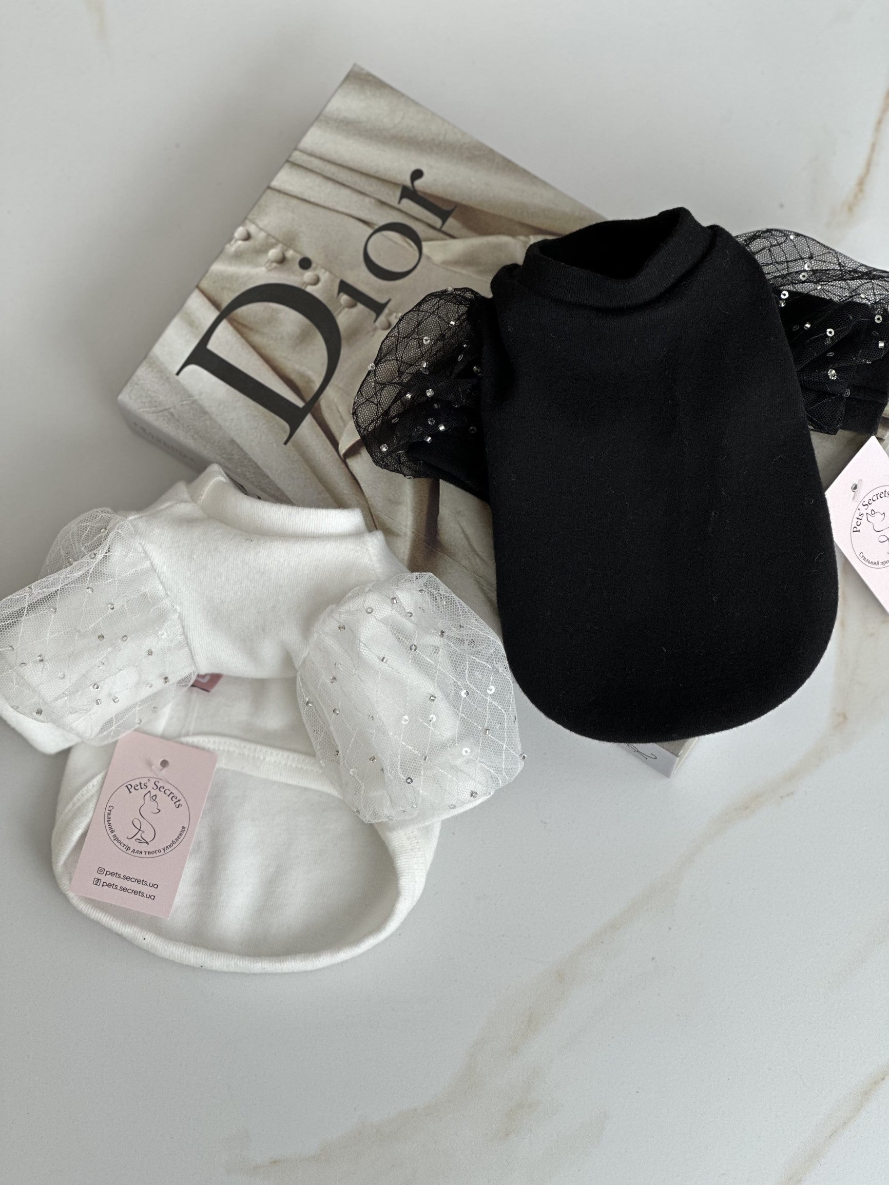 White T-shirt with sequins