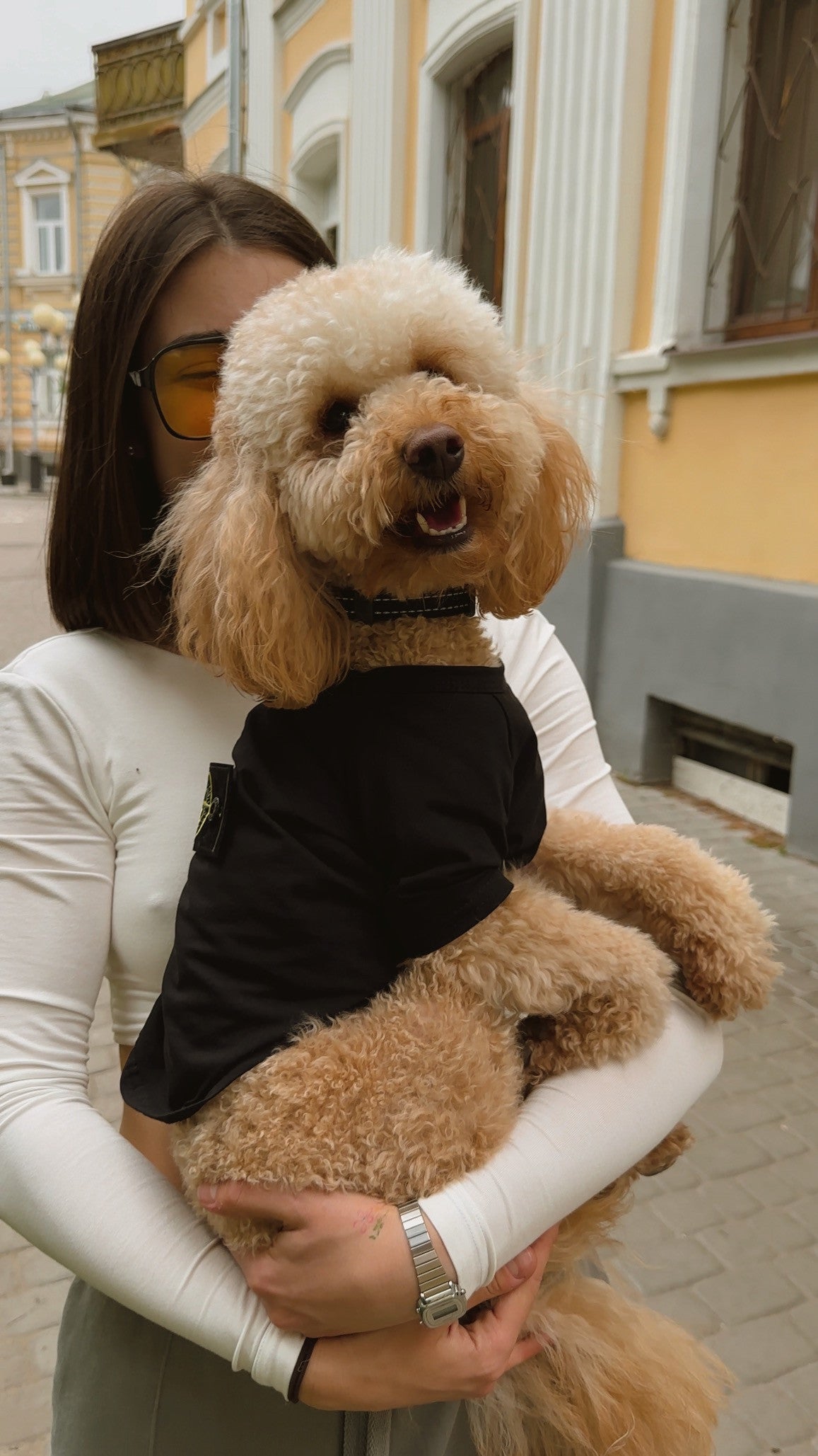 Футболка чорного кольору Stone Island