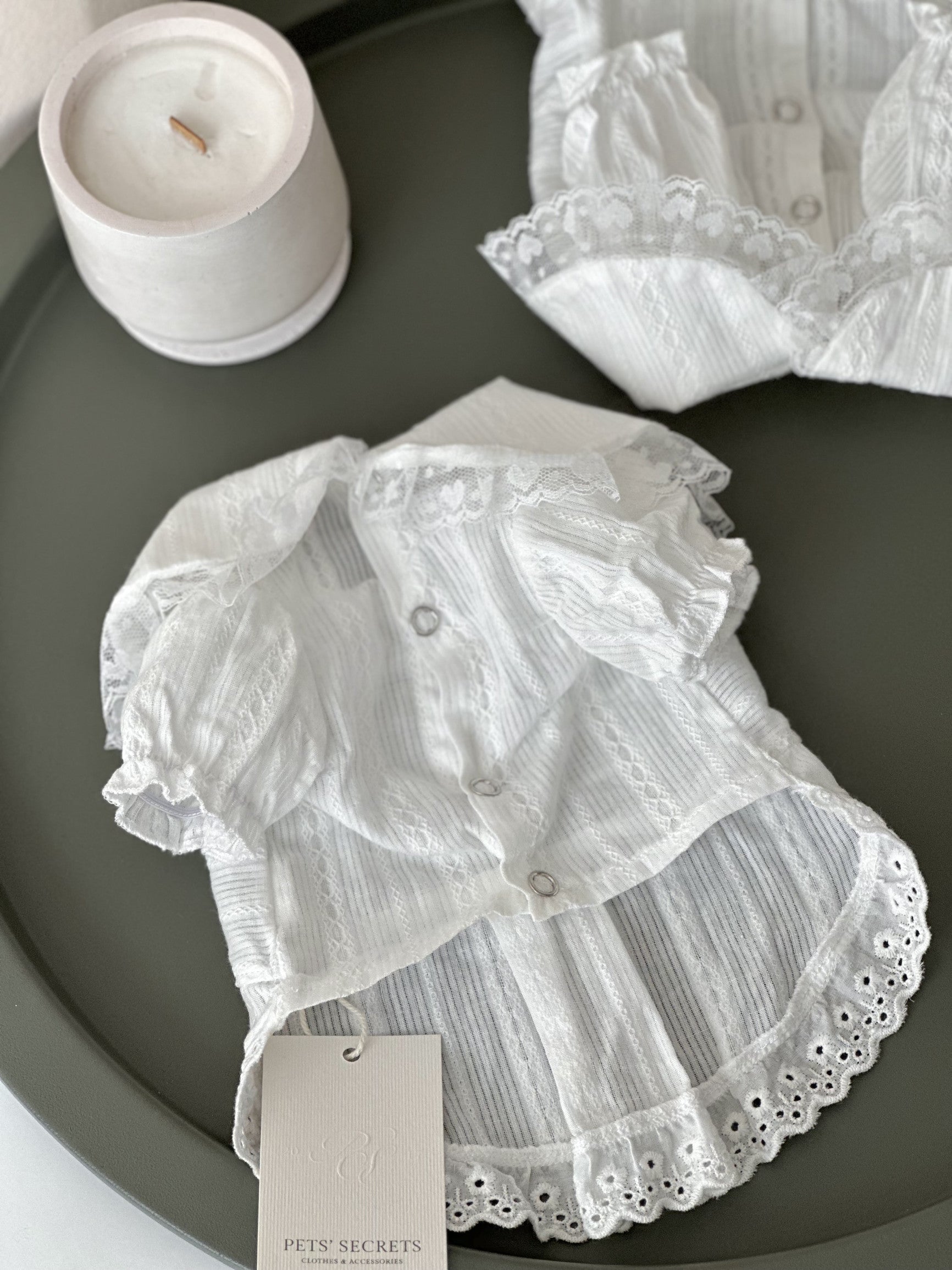 Сорочка білого кольору White Elegante