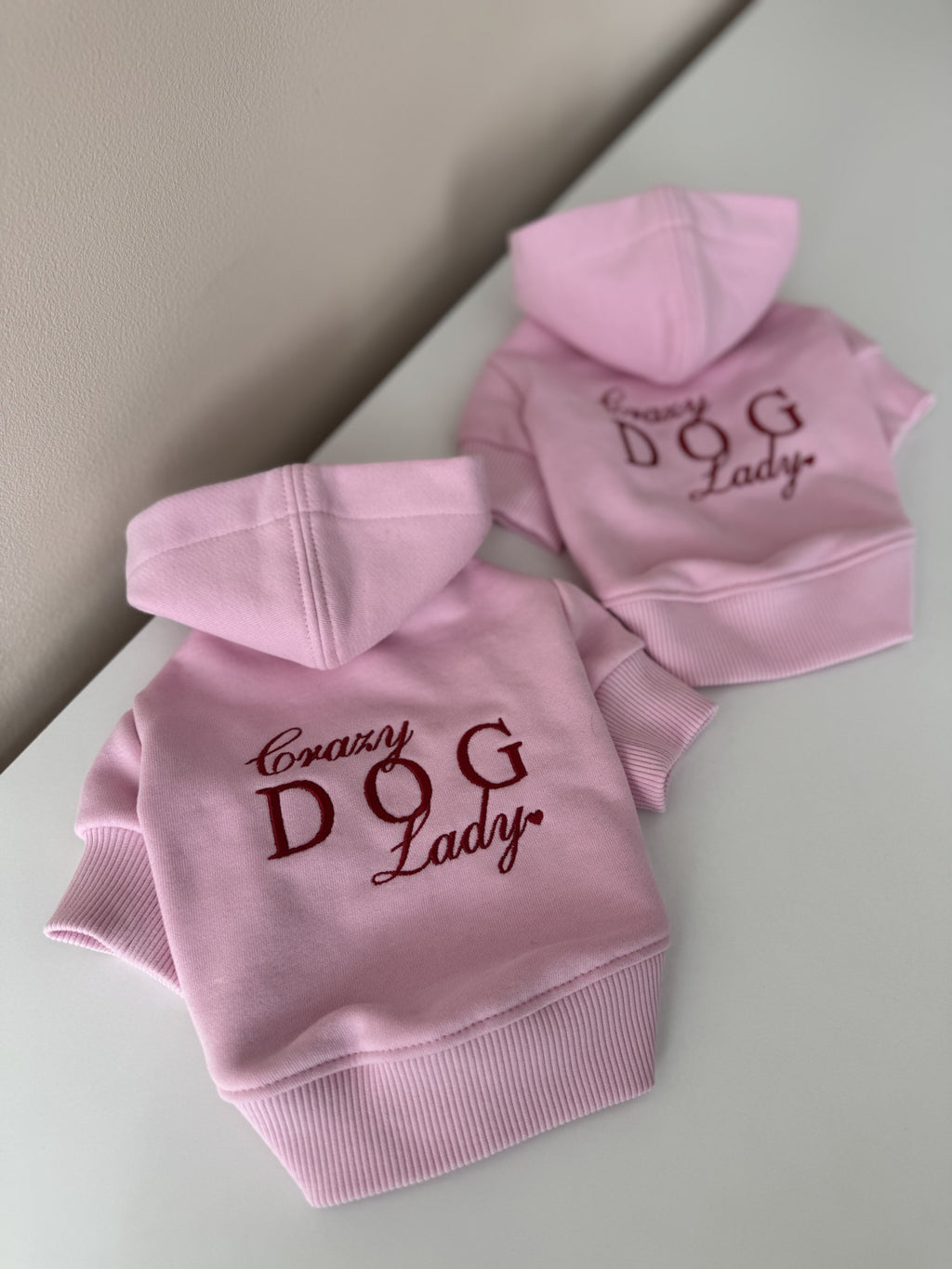Crazy dog ​​lady pink hoodie