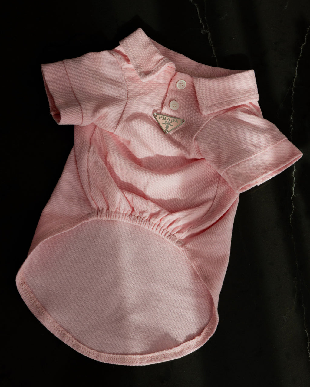 Prada pink polo shirt