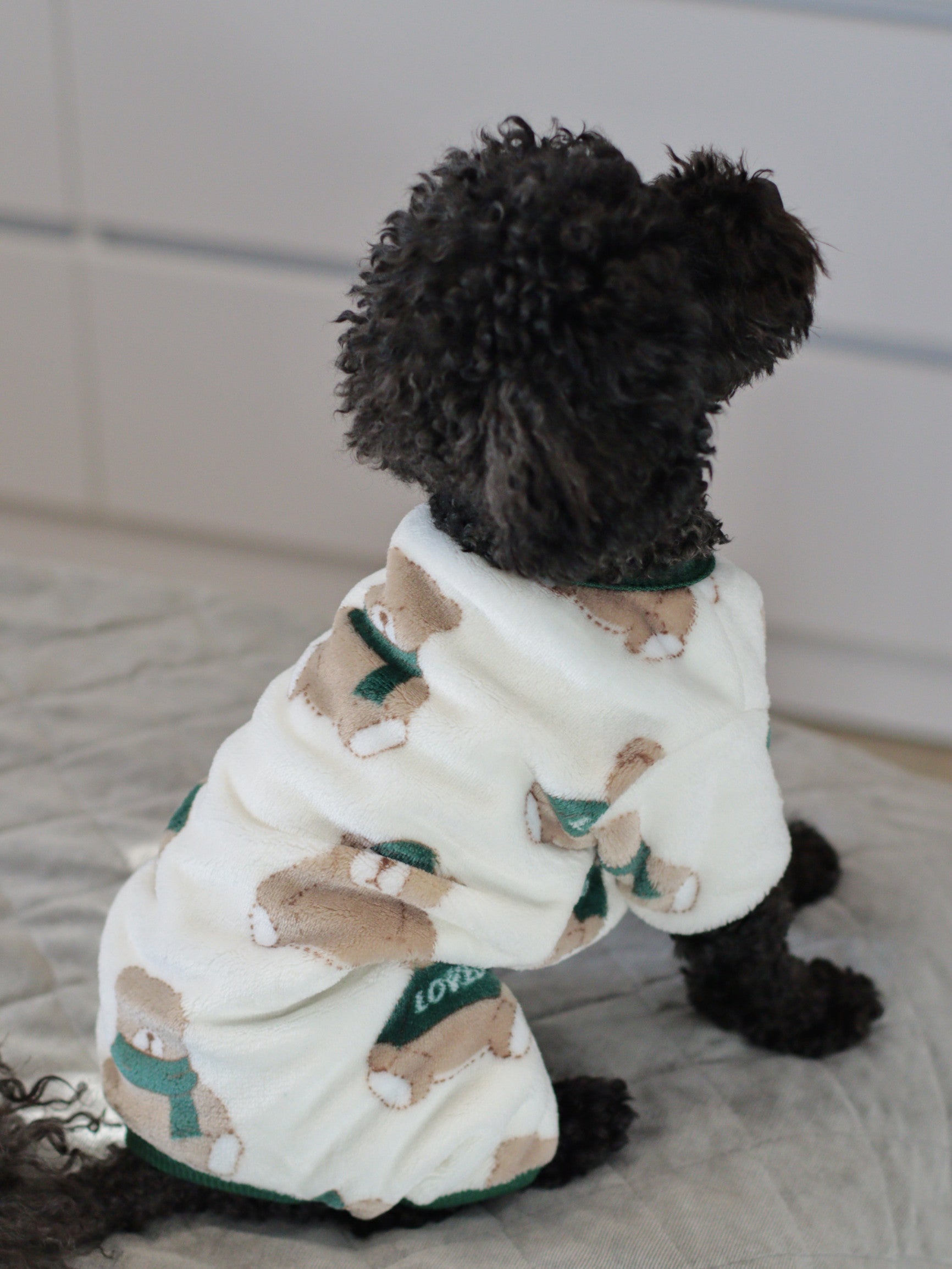 Комбінезон-піжама білого кольору Teddy Milk