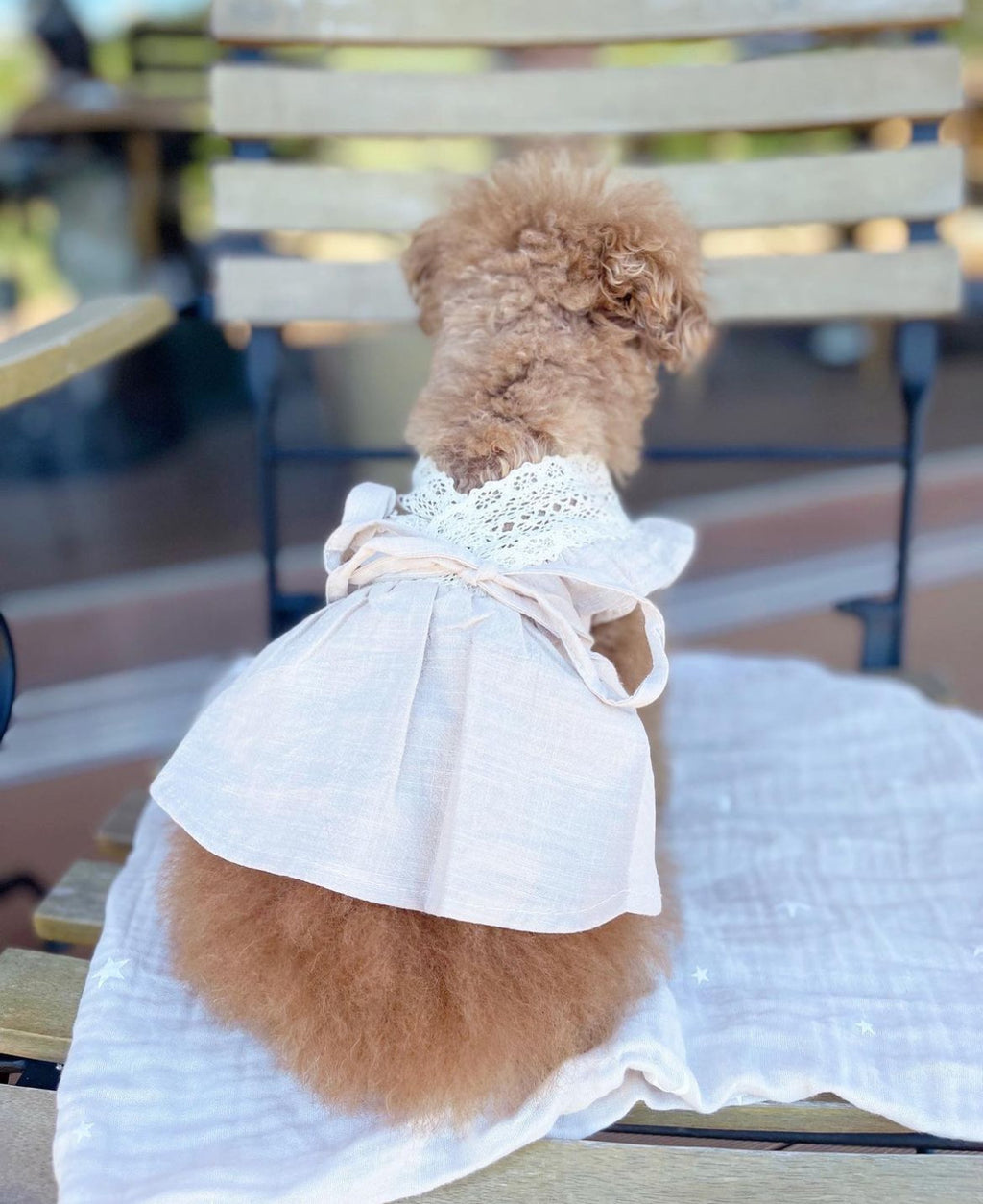 Beige linen dress Provence