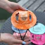 Prada orange Panama hat